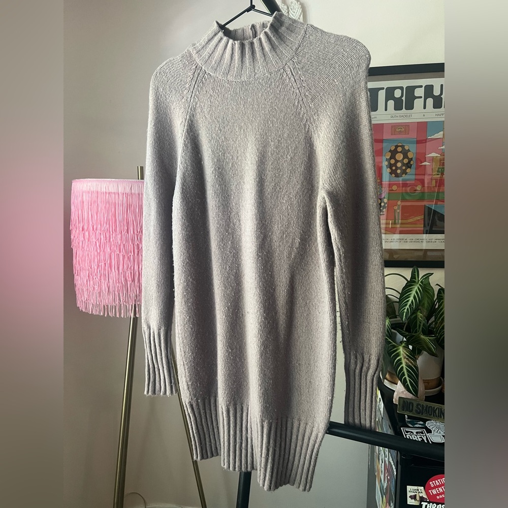 Express Women's Gray Sweater Dress